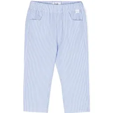 Полосатые брюки из сирсакера