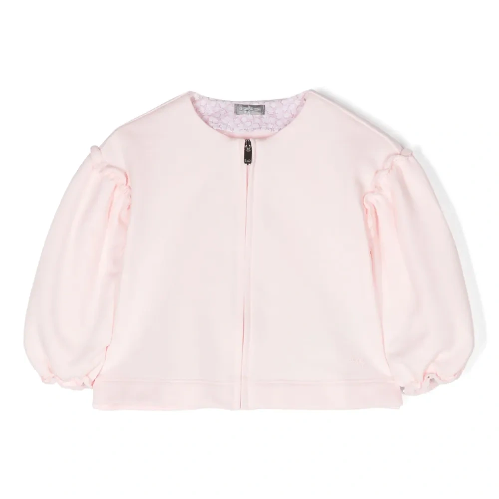 Толстовка на молнии с оборками