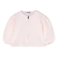 Толстовка на молнии с оборками