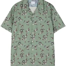 Рубашка из органического хлопка с графичным принтом Рубашка из органического хлопка с графичным принтом