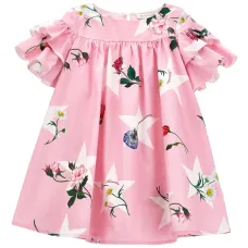 Расклешенное платье с цветочным принтом