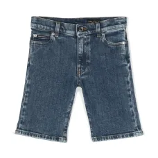 Джинсовые шорты с логотипом