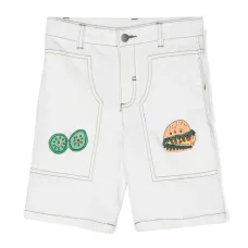 Джинсовые шорты с вышивкой Veggie