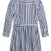 Полосатое платье-рубашка