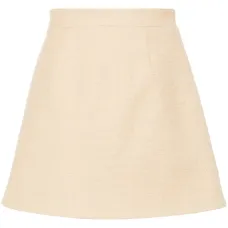 Юбка мини из ткани букле