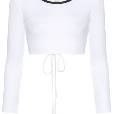 Укороченный топ в рубчик Укороченный топ в рубчик