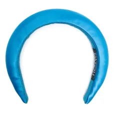 Атласный ободок с подвеской-логотипом