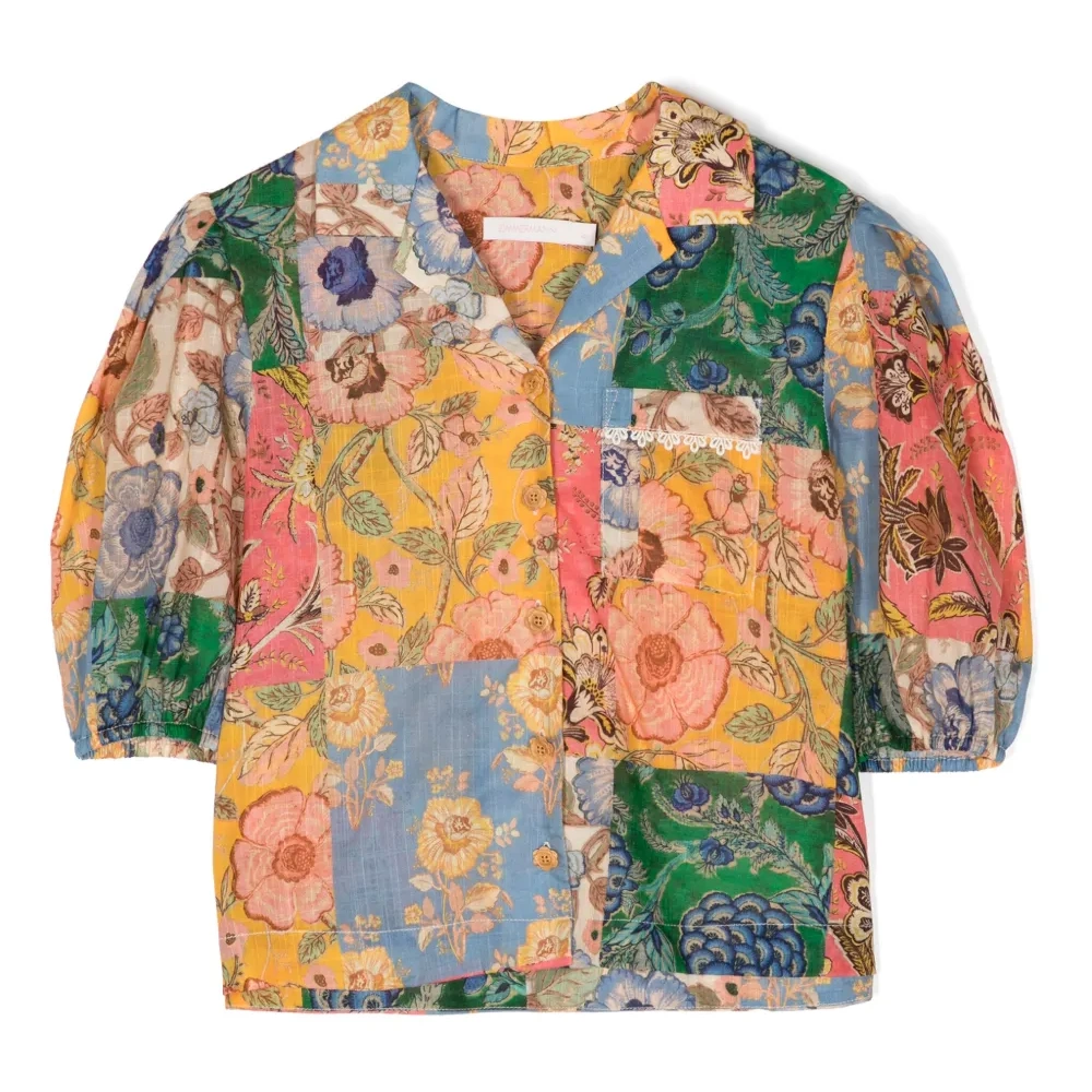 Рубашка Junie с принтом в технике пэчворк