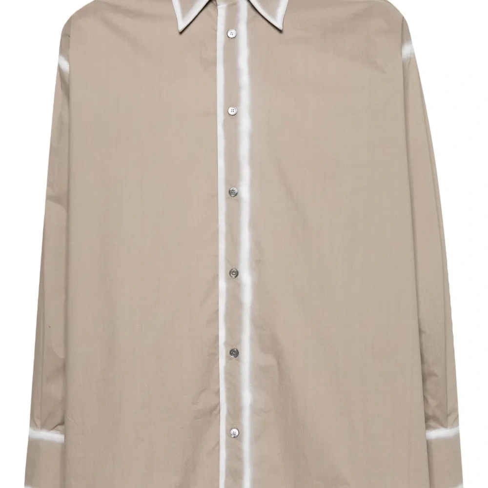 Поплиновая рубашка с контрастной отделкой