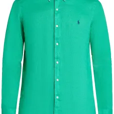 Льняная рубашка с логотипом Polo Pony
