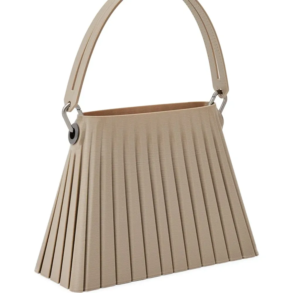 Плиссированная сумка на плечо