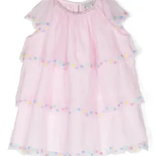 Ярусное платье в горох