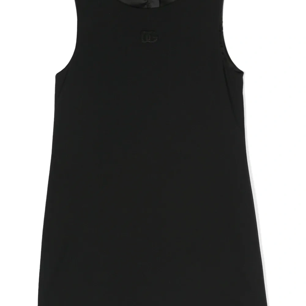 Платье А-силуэта с вышитым логотипом