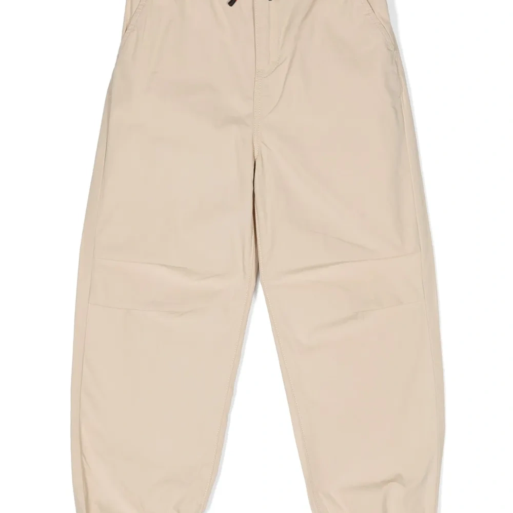 Брюки с вышитым логотипом