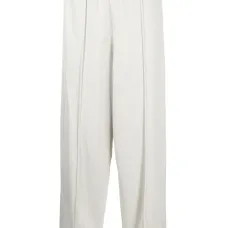 Прямые брюки с эластичным поясом