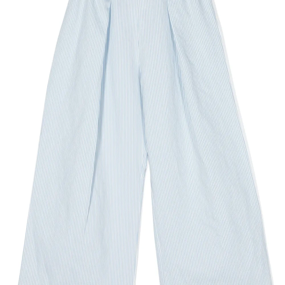 Широкие брюки в тонкую полоску