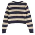 Полосатый джемпер с вышитым логотипом Полосатый джемпер с вышитым логотипом