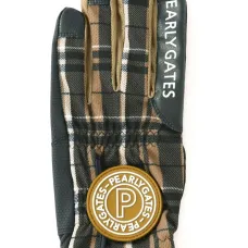 Клетчатые перчатки с логотипом