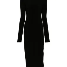 Платье макси с разрезом