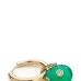 9kt yellow gold Orso green onyx earring