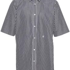 Полосатая рубашка с вышитым логотипом