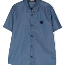 Джинсовая рубашка с нашивкой Medusa