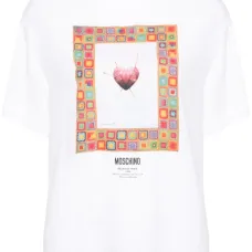 Креповая блузка с графичным принтом Креповая блузка с графичным принтом