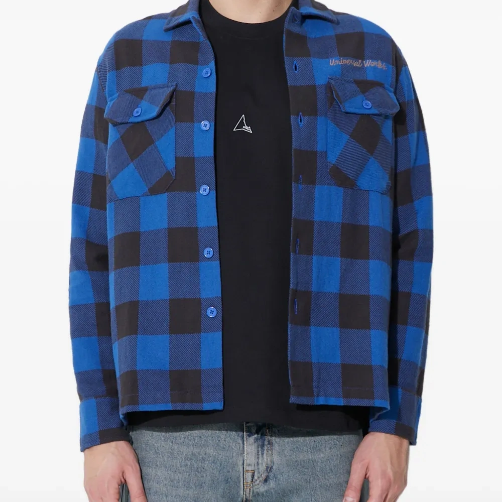 Клетчатая рубашка с длинными рукавами