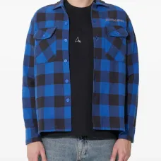 Клетчатая рубашка с длинными рукавами