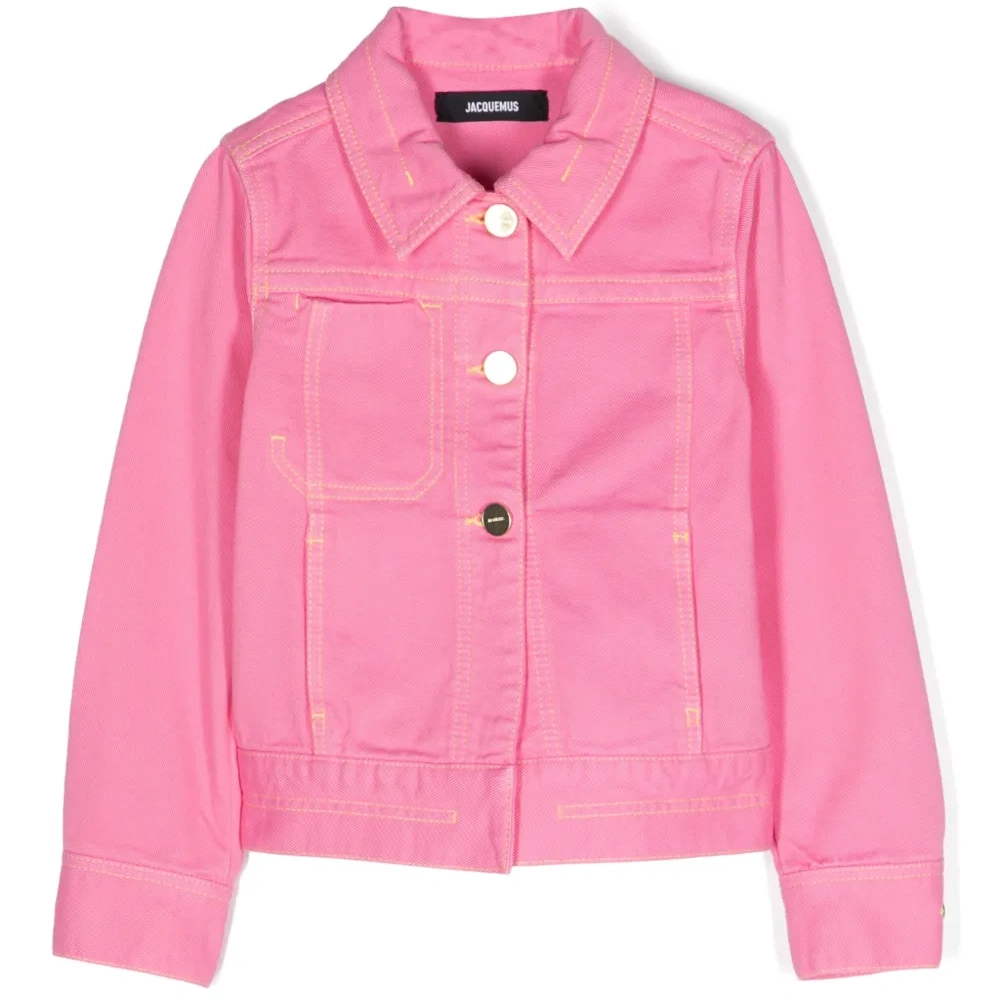 Джинсовая куртка с нашивкой-логотипом