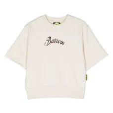 Футболка с эффектом разбрызганной краски и логотипом