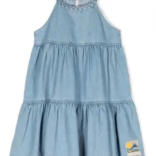 Расклешенное джинсовое платье August