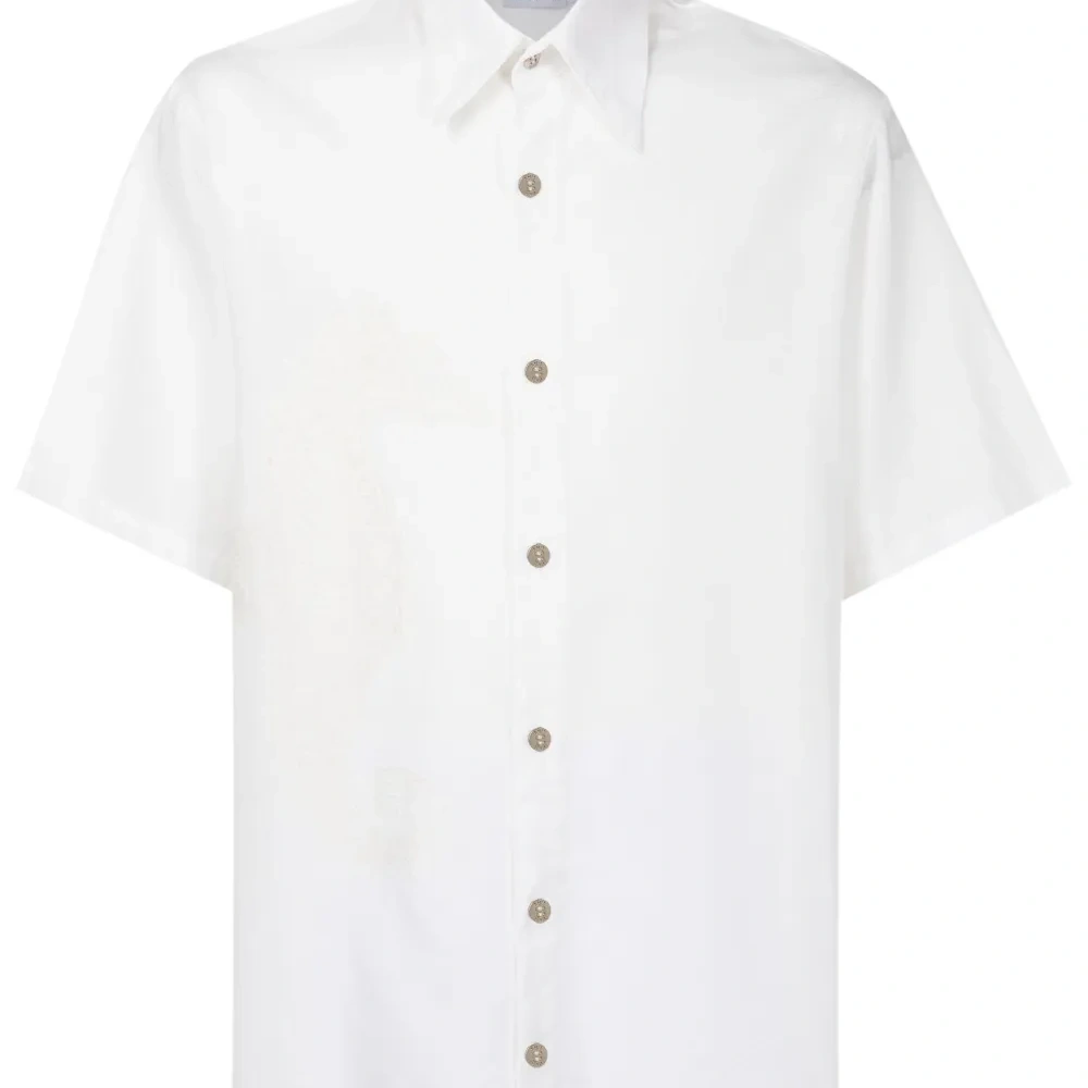 Рубашка с короткими рукавами и вышивкой