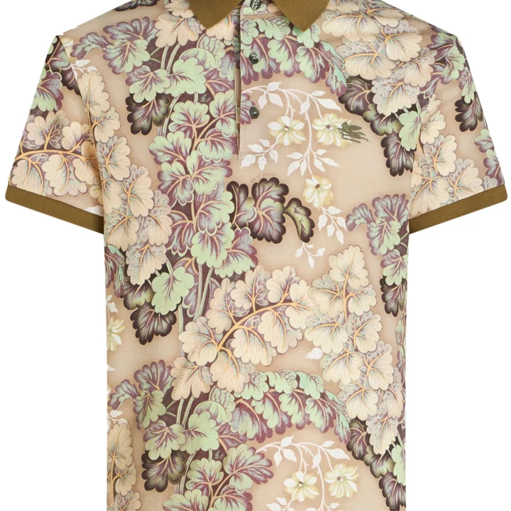 Рубашка поло с цветочным принтом