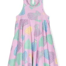 Платье из джерси с принтом Shell