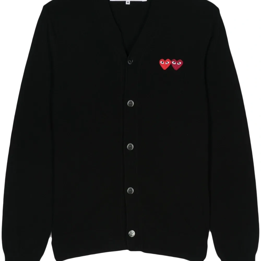 Шерстяной кардиган с нашивкой