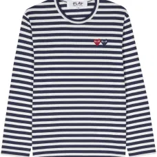 Полосатая футболка с нашивкой