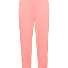 Спортивные брюки с завышенной талией и тисненым логотипом