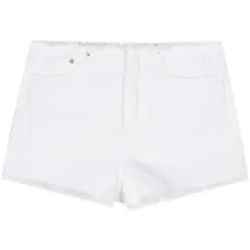 Джинсовые шорты с бахромой