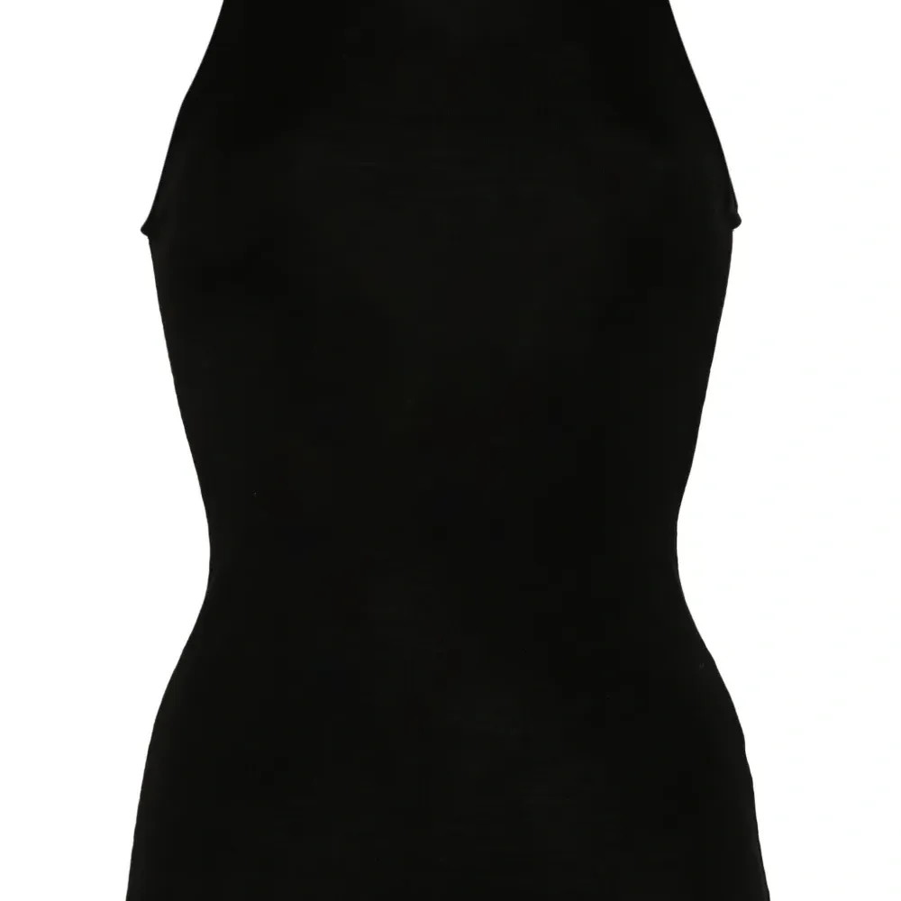 Шерстяной топ тонкой вязки