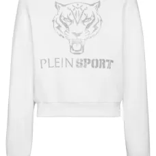 Укороченная толстовка с принтом