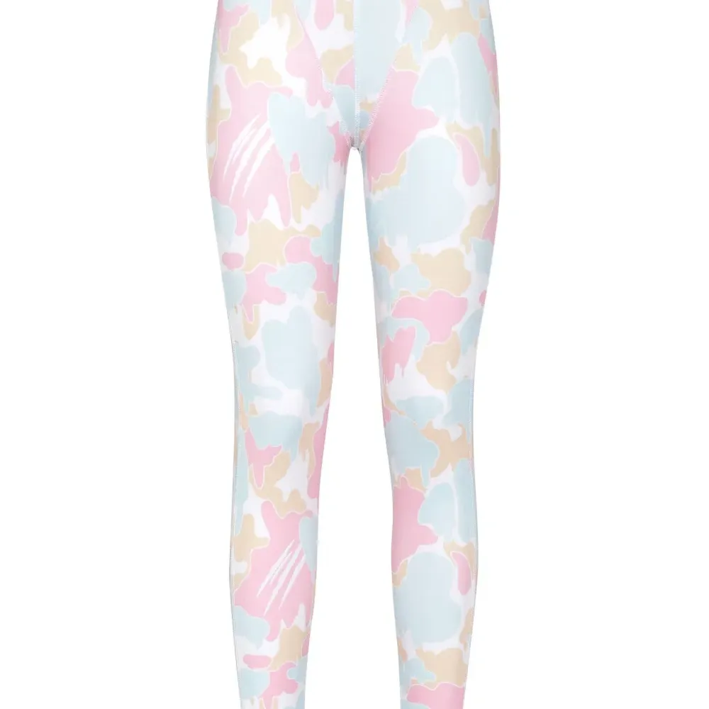 Легинсы с камуфляжным принтом и логотипом