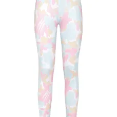 Легинсы с камуфляжным принтом и логотипом