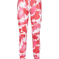 Легинсы с камуфляжным принтом и логотипом