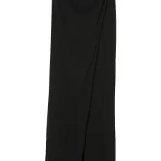 Юбка с завышенной талией и драпировкой