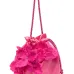 Сумка-ведро с цветочной аппликацией