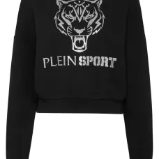 Укороченная толстовка с принтом