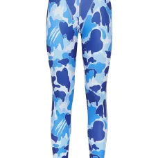 Легинсы с камуфляжным принтом и логотипом