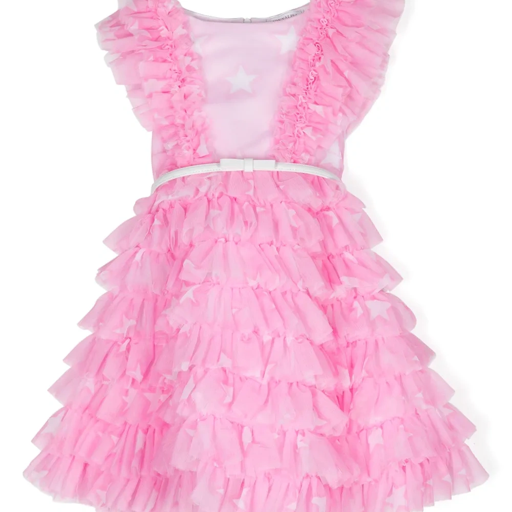 Платье из тюля с принтом