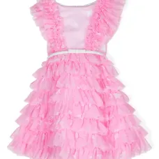 Платье из тюля с принтом